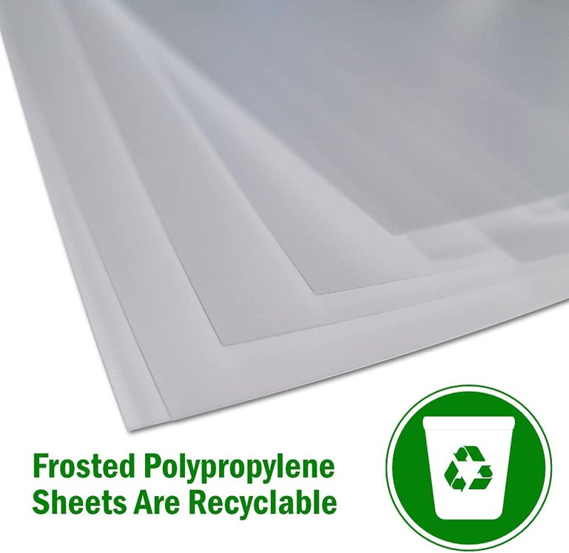 Essential Arts A3 Frosted Acetate 300 Micron Pack of 10 Sheets. Extra Thick Recyclable Polypropylene Binding Cover for Craft, Stencils and Gifts (297x420mm) - Image 2