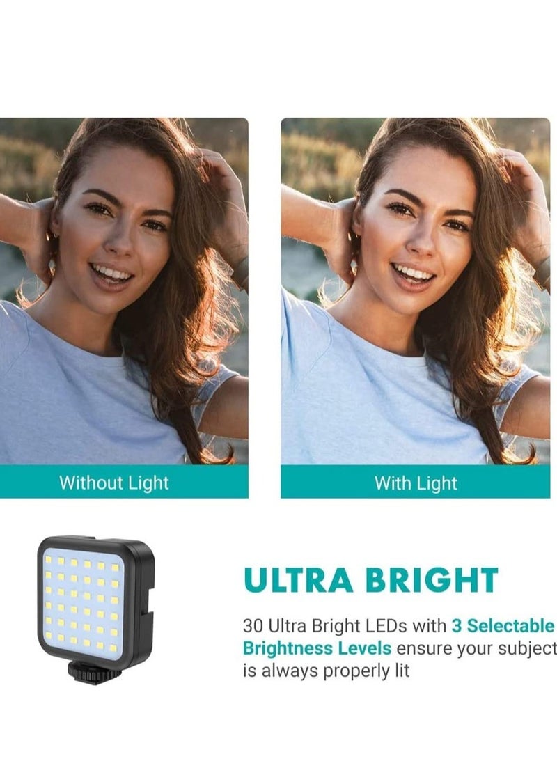 ELTRAZONE Tripod Holder, Video Kit Accessories, Table Tripod Phone Holder, Microphone LED Video Light Remote Shutter, for Phone Video Recording, for YouTube, for Vlog (black) - Image 4