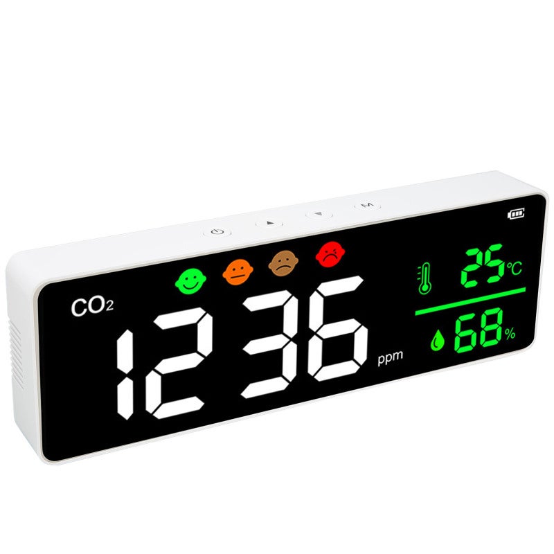 Co2 Detector: 2000mAh Battery 4-Stages Display - Non-Dispersive Infrared Technology Air Quality Monitor for Home Office Bedroom Camping - Image 4