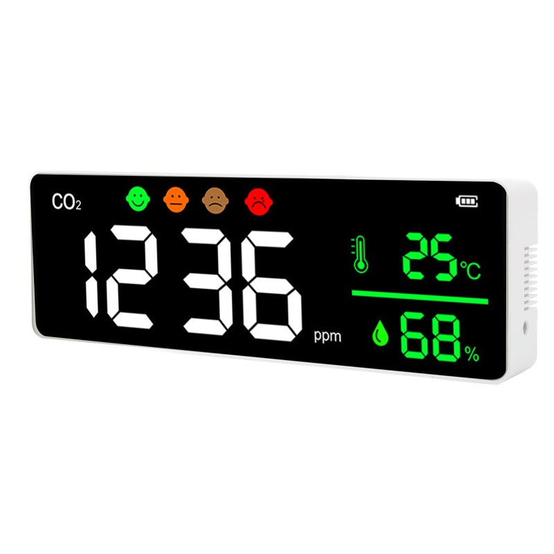 Co2 Detector: 2000mAh Battery 4-Stages Display - Non-Dispersive Infrared Technology Air Quality Monitor for Home Office Bedroom Camping - Image 3