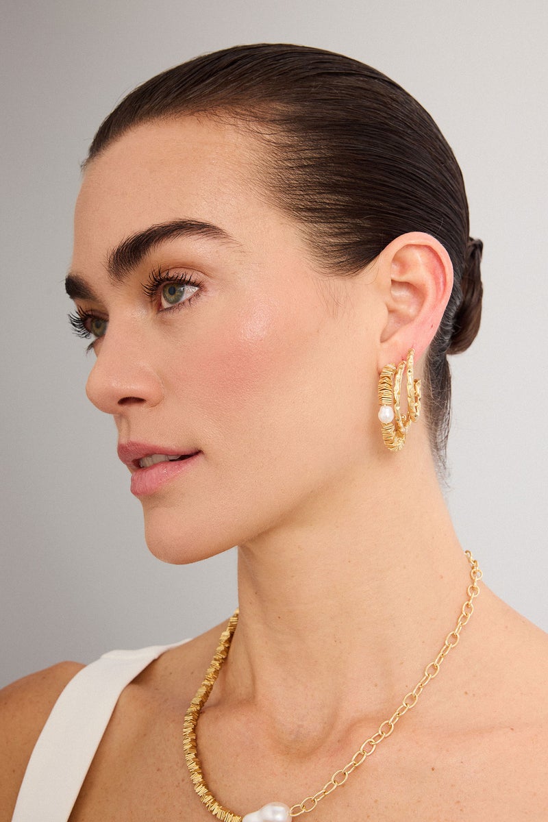 DeFacto Gold Woman Woman Earrings Casual - Image 1