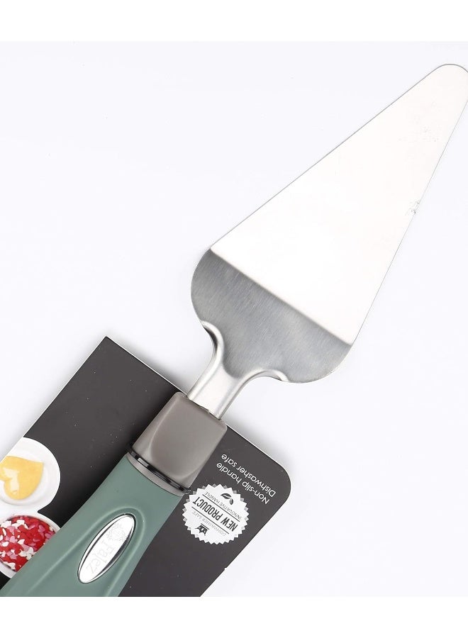 Falez Nylon/Stainless Steel Cake Server, Green/Grey - Image 3