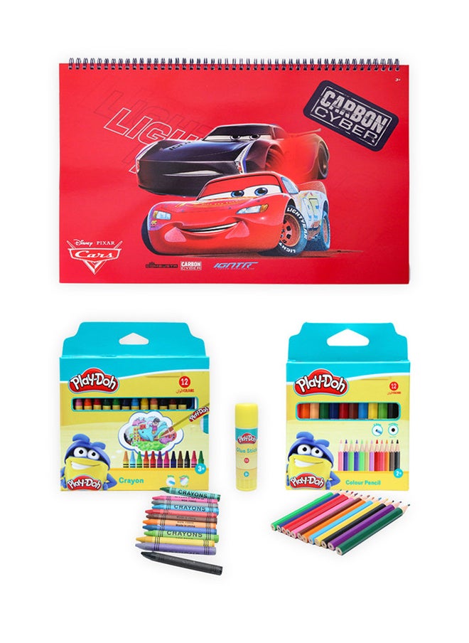 Kids Art Creativity Bundle Disney Cars Non-Toxic Glue Stick 24 Pcs, Erasable Crayon Set 12 Colors & Half-Size Color Pencils 12-Pack with Disney Cars Sketchbook Back To School BTS Exclusive Bundle - pzsku/ZFF1F1AAEF7A28F0A9B84Z/45/_/1710848887/82429904-4052-40f3-9647-524c5ee27dc3