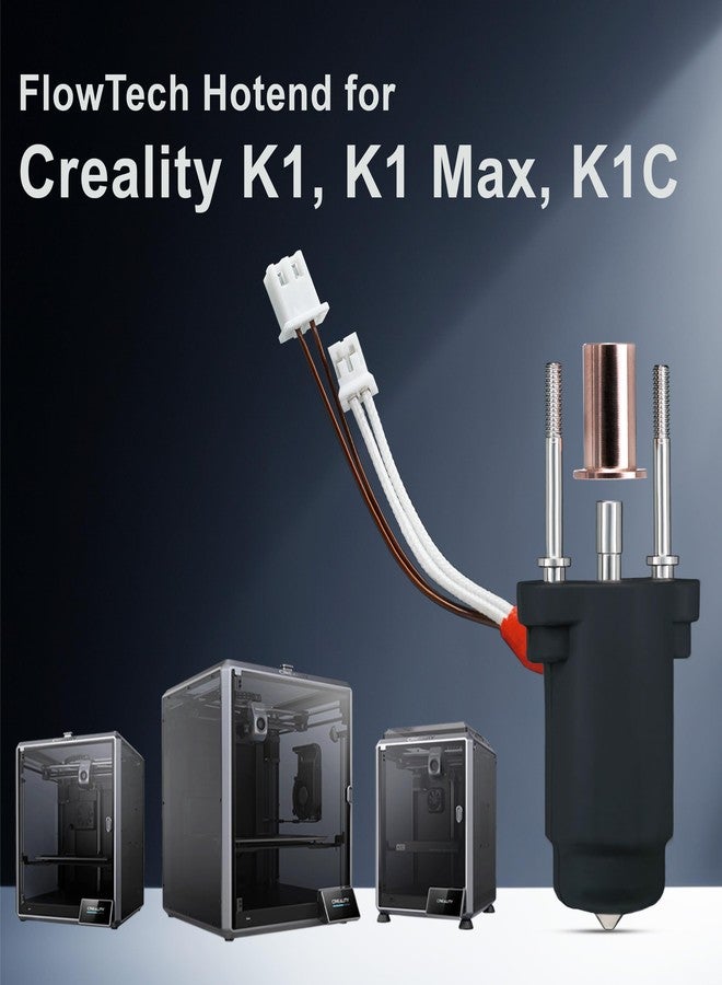 Micro-Swiss Micro Swiss FlowTech Hotend for Creality K1 / K1 Max - Leakproof Nozzle - Cold Nozzle Change - High Flow - All Metal Design - Made in USA - Image 2