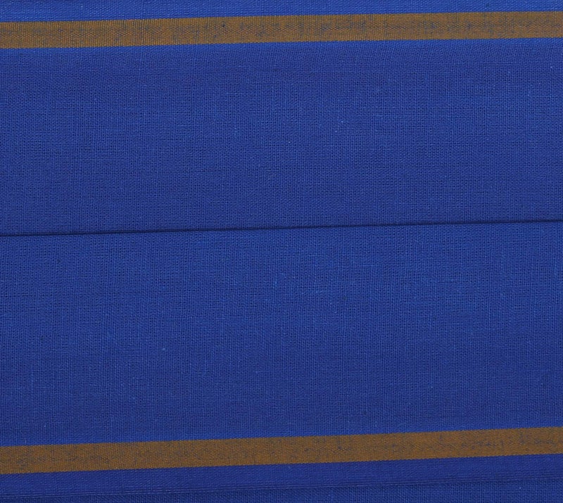 ROLIMOLI 100% Cotton Blue Gamchha Angochha Soft Absorbent Multipurpose Traditional Handloom Towel for Daily Use Bath Kitchen and Travel (2 Meter) - Image 4