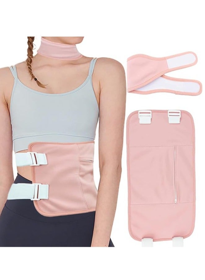 General Castor Oil Belt Wrap Waist and Neck for Liver Detox Reusable Castor Oil Pack Kit with Adjustable Strap (Oil Not Included)  - Image 1