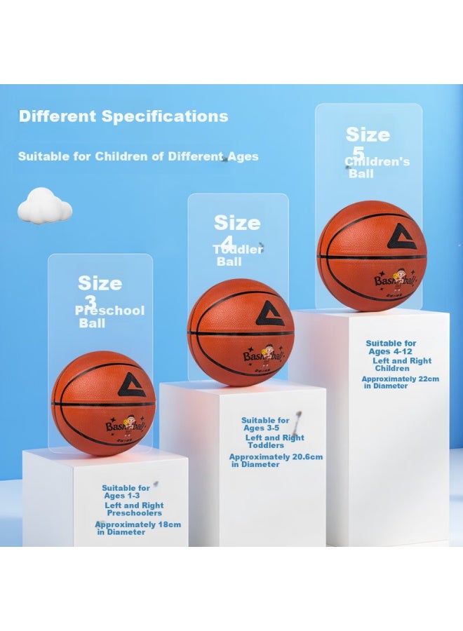 Peak Basketball Kids Size 5 Indoor Outdoor Durable Outdoor Toy Ball For Toddlers Elementary School Students Youth 34 Brown - Image 4