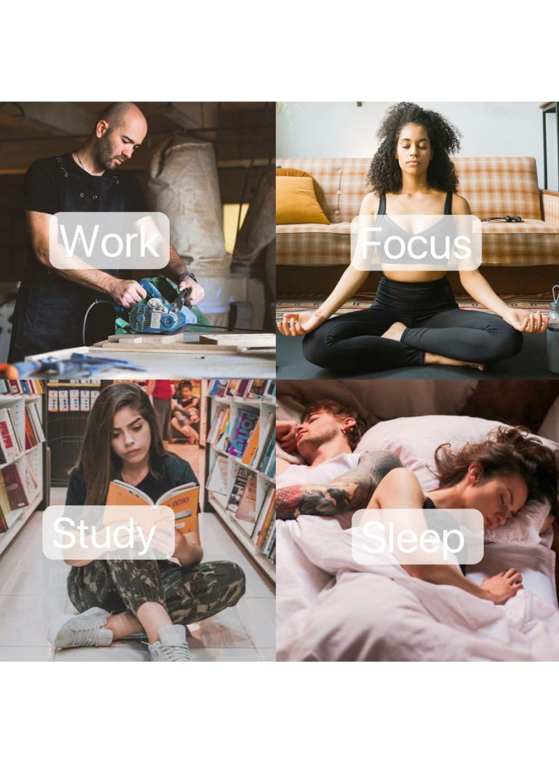 اعاره سدادات أذن للسباحة، سدادات أذن للنوم عازلة للضوضاء، قابلة لإعادة الاستخدام، سدادات أذن عازلة للصوت (برتقالية) - Image 5