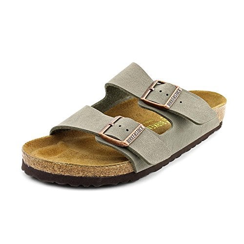 Birkenstock Unisex Arizona Sandal,Stone Birkibuc,40 N EU - Image 1