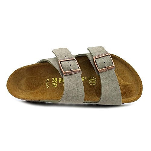 Birkenstock Unisex Arizona Sandal,Stone Birkibuc,40 N EU - Image 3