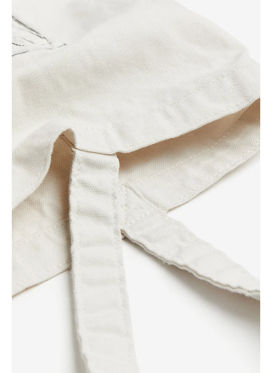 اتش اند ام Appliquéd Canvas Shopper