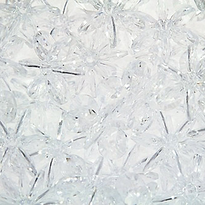 The Beadery 25mm Sunburst Beads Crystal 160 Pieces 945V006