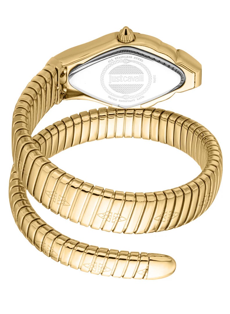 Just Cavalli ساعة جاست كافالي النسائية بتصميم شرس بقرص أخضر ولون ذهبي - JC1L306M0045 - Image 2