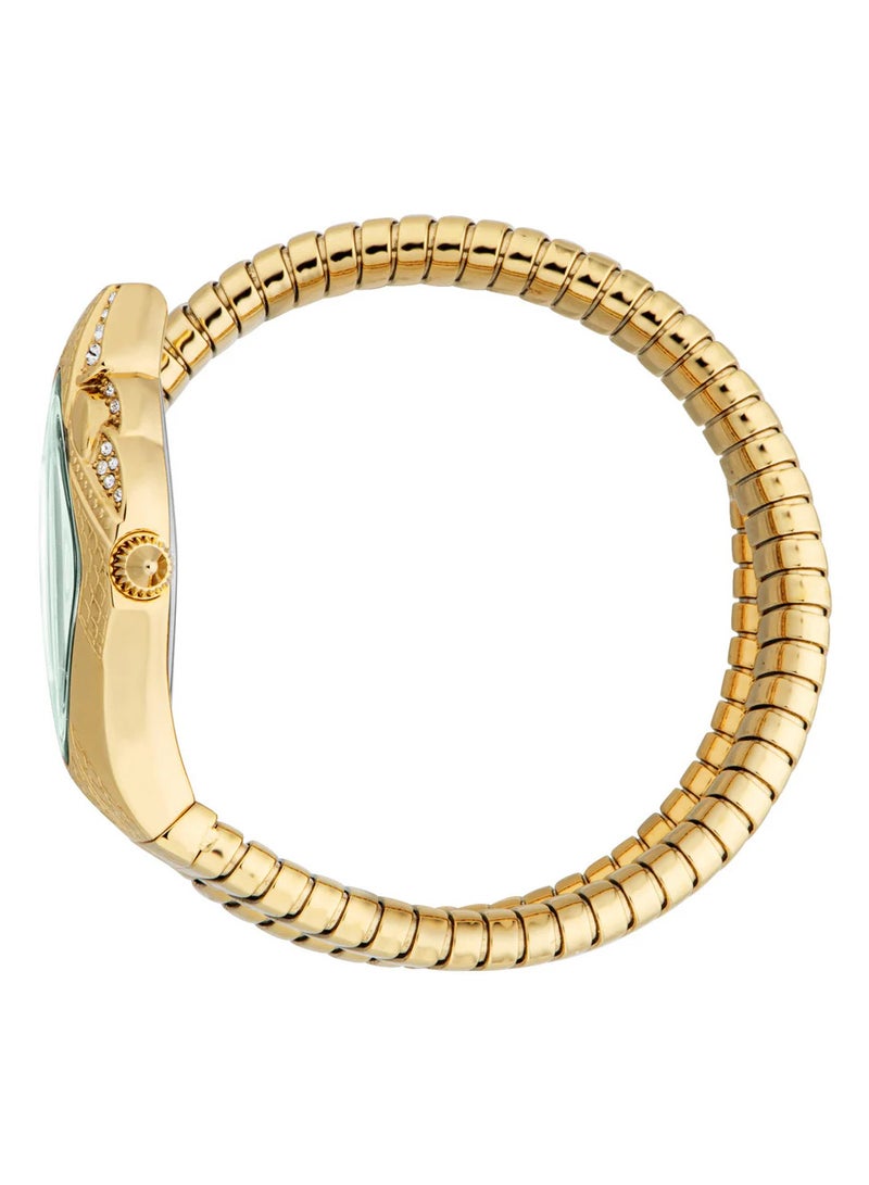 Just Cavalli ساعة جاست كافالي النسائية بتصميم شرس بقرص أخضر ولون ذهبي - JC1L306M0045 - Image 3