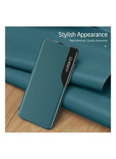 General Smart Flip Leather Phone case For Samsung S21 FE Green  - Image 1