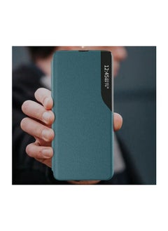 General Smart Flip Leather Phone case For Samsung S21 FE Green  - Image 3