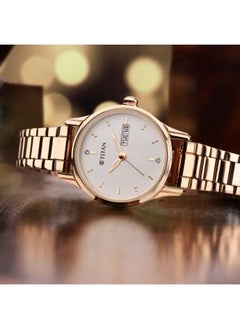 TITAN Women's Analog Round Shape Metal Wrist Watch - 2656WM01 - 32 Mm  - Image 1