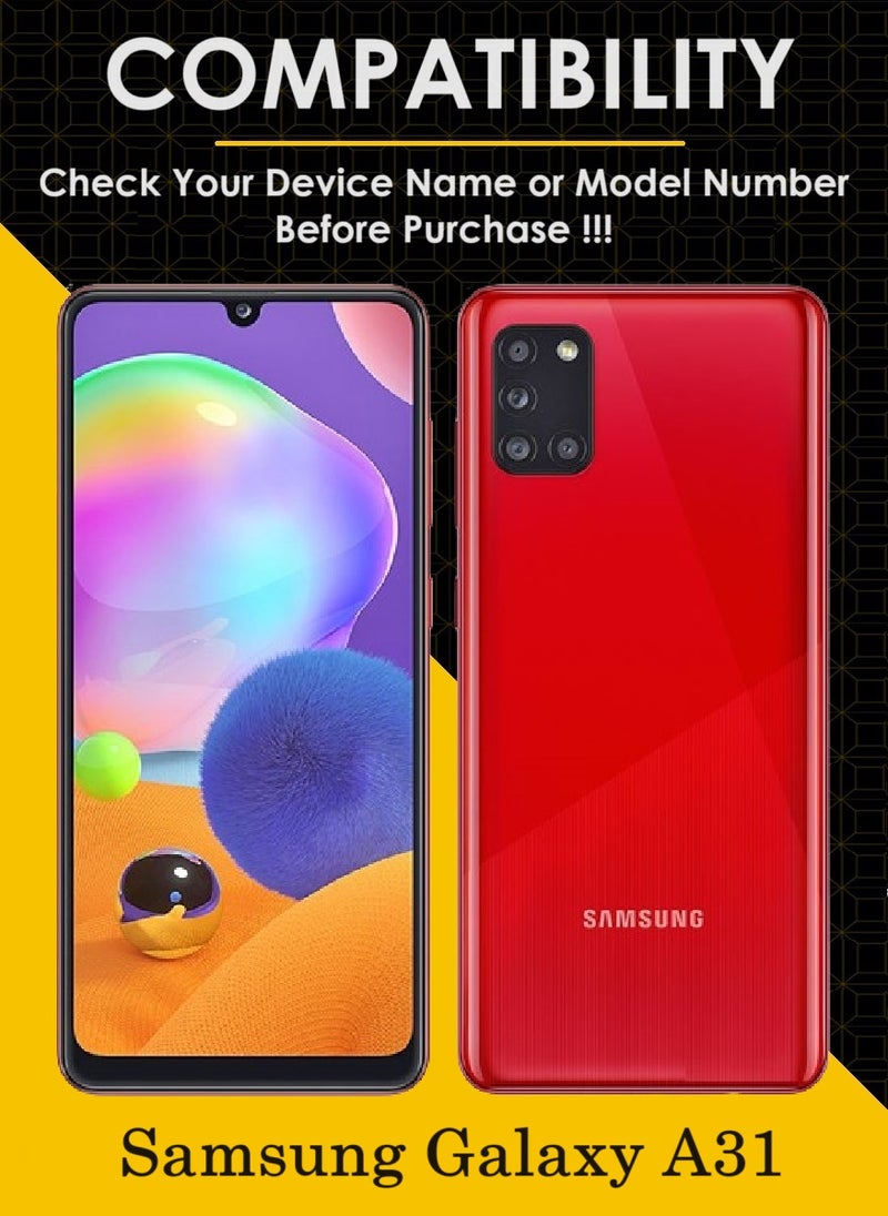 AINA 4 Pieces Tempered Glass Screen Protector 5D Designed For Samsung Galaxy A31 Full Glue Edge to Edge Full Screen Coverage And Bubble Free - Image 3