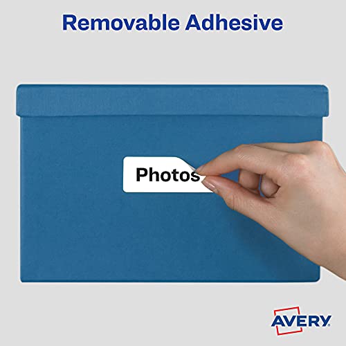 Avery Multi-Use Removable Labels, 1" x 3", Print or Write ID Labels, White, 250 Total (05436) - Image 3