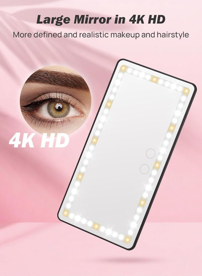 مرآة مكياج إضافية: يمكنكِ تثبيتها على مرآة الحمام الكبيرة أو مرآة التسريحة إذا كانت الإضاءة الغرفة ضعيفة، لتعطيكِ إضاءة "الرينج لايت" الموجهة للوجه - Image 4