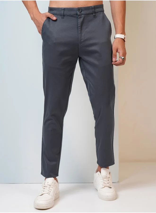 HIGHLANDER Mid Rise Regular Fit Chino Trousers