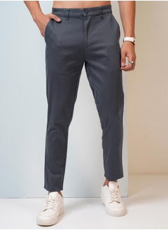 Mid Rise Regular Fit Chino Trousers by Styli