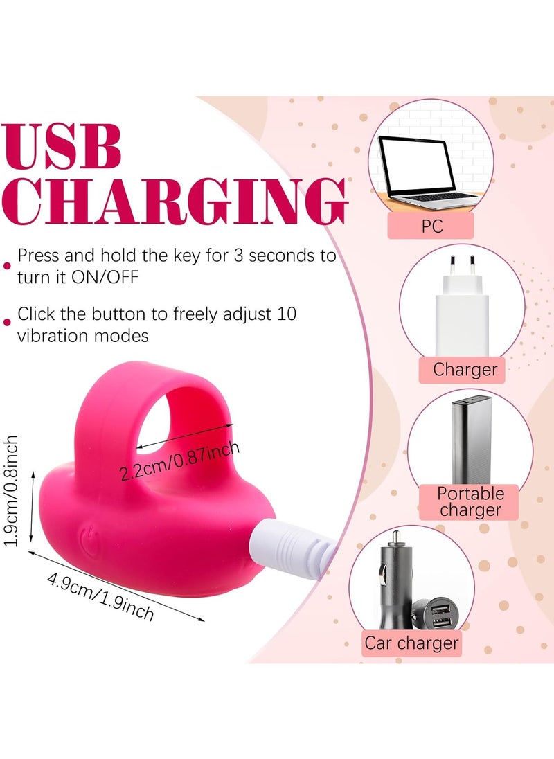 Generic - Mini Facial and Eye Massager, USB Rechargeable Pocket Fingertip Massaging Device for Anti-Aging, Eye Puffiness, Skin Lifting  and Fatigue with 10 Vibration Modes - Image 1