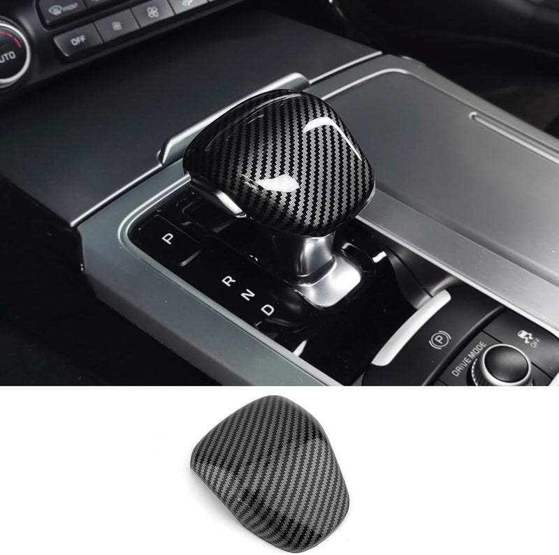 JUIVEEL Carbon Fiber Gear Shift Knob Cover for Kia Stinger - Image 1