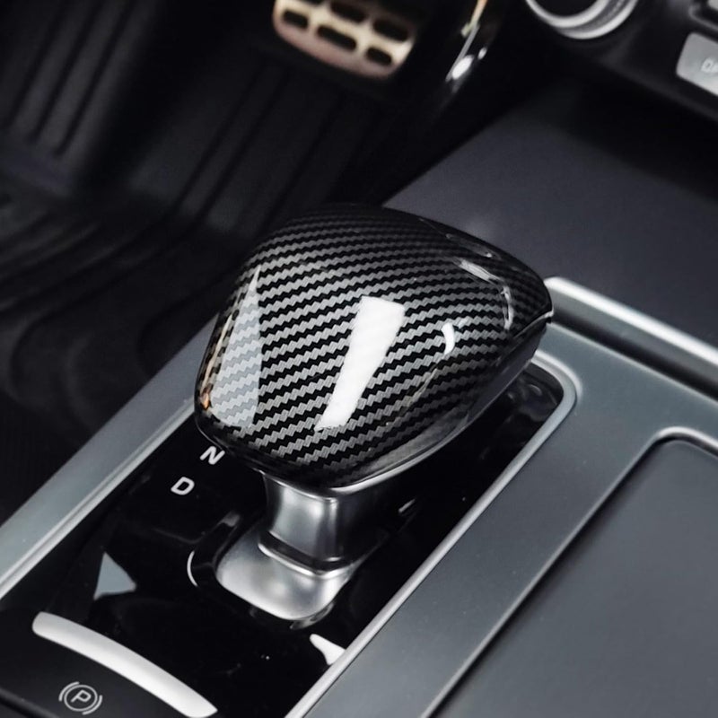 JUIVEEL Carbon Fiber Gear Shift Knob Cover for Kia Stinger - Image 4