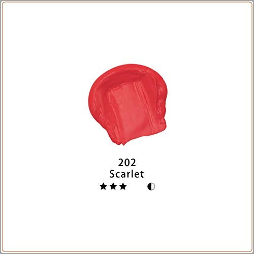 Artecho Red Acrylic Paint, Scarlet Red Paint (120ml / 4.05oz) Tubes, Art Craft Paints for Canvas, Rock, Stone, Wood, Fabric, Art Supplies - Image 2