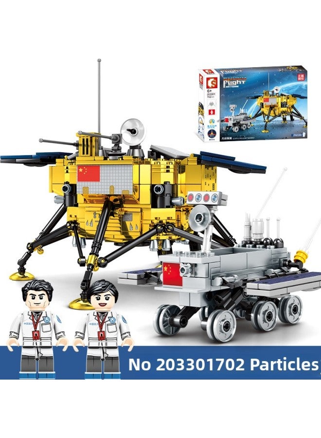 Senbao Genuine Authorized China Aerospace Series Building Blocks Assembled Educational DIY Small Particle Building Blocks Model Toys-Color:Senbao 203306 Man-made Satellite Launch  - Image 3