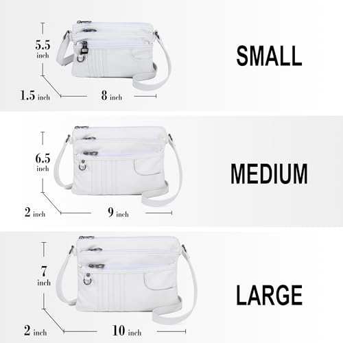 MINICAT Treble Pockets Small Crossbody Purse Cell Phone Purse Shoulder Bags for Women Cross Body Bag for Woman(Brown Small) - Image 2
