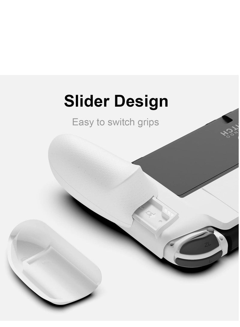 Grip Case Compatible with Nintendo Switch OLED Model, Comfortable & Ergonomic Grip Switch Accessories, with Replaceable Grips, with 5 Game Slots, for Nintendo Switch OLED - Image 4