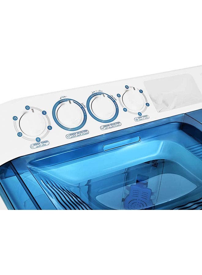 SUPER GENERAL Twin Tub Semi Automatic Washing Machine 1500 W SGW125 White - Image 3