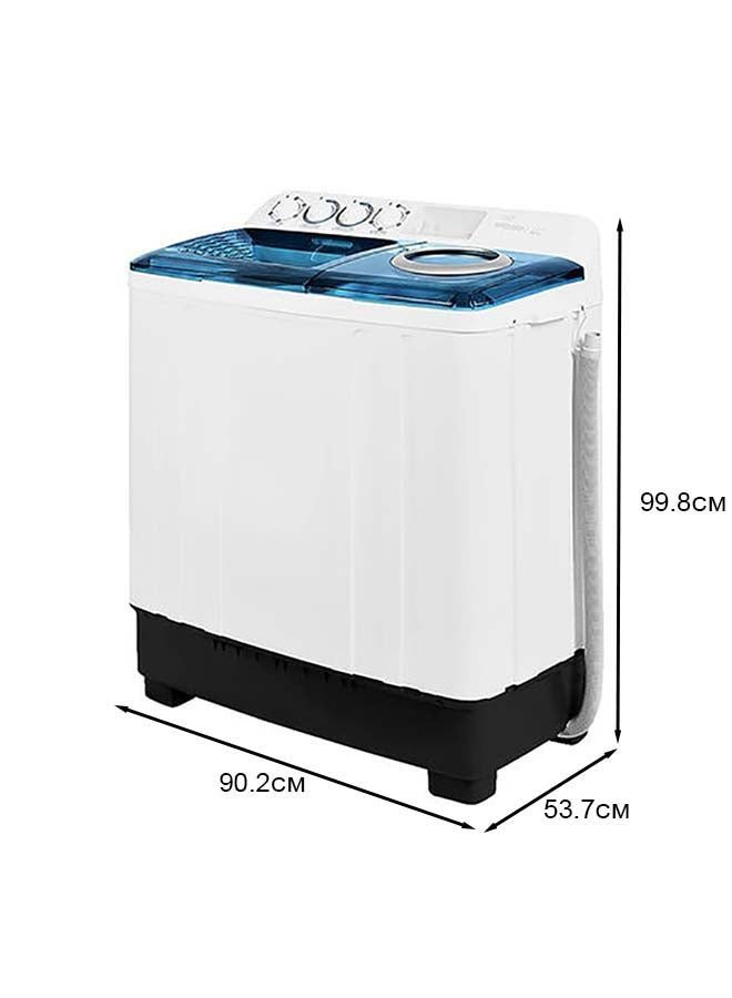 SUPER GENERAL Twin Tub Semi Automatic Washing Machine 1500 W SGW125 White - Image 1
