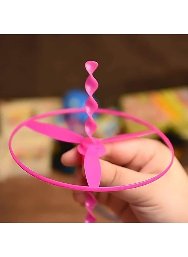 ChicAbode مجموعة ألعاب أطباق طيران متحركة - 4 قطع، ألعاب تعليمية من البلاستيك للأطفال، تحسين التنسيق بين اليد والعين - Image 2