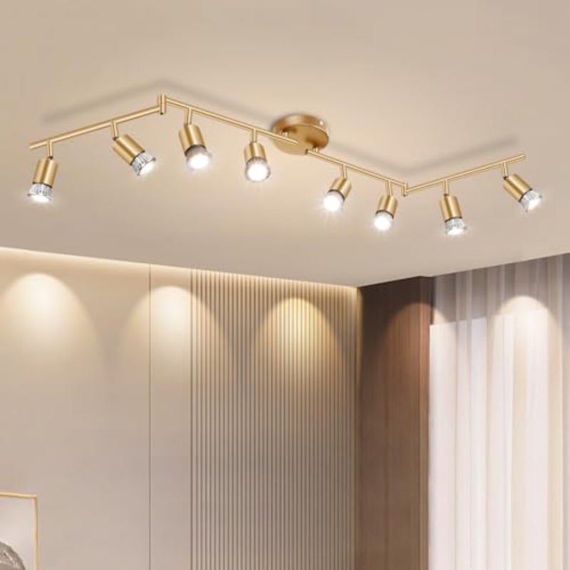 Track Lighting Kit, Ceiling Spot Lighting, Flexibly Rotatable Light Head, Track Light Bulb Not Included - Image 1