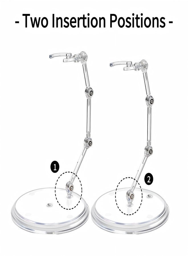 Mezchi 6 Pack Action Figure Stands, Clear Doll Display Stand, Assembly Plastic Action Figure Display Holder Base with Screwdrivers, Action Figures Accessories Support for 6 Inch Dolls - Image 5