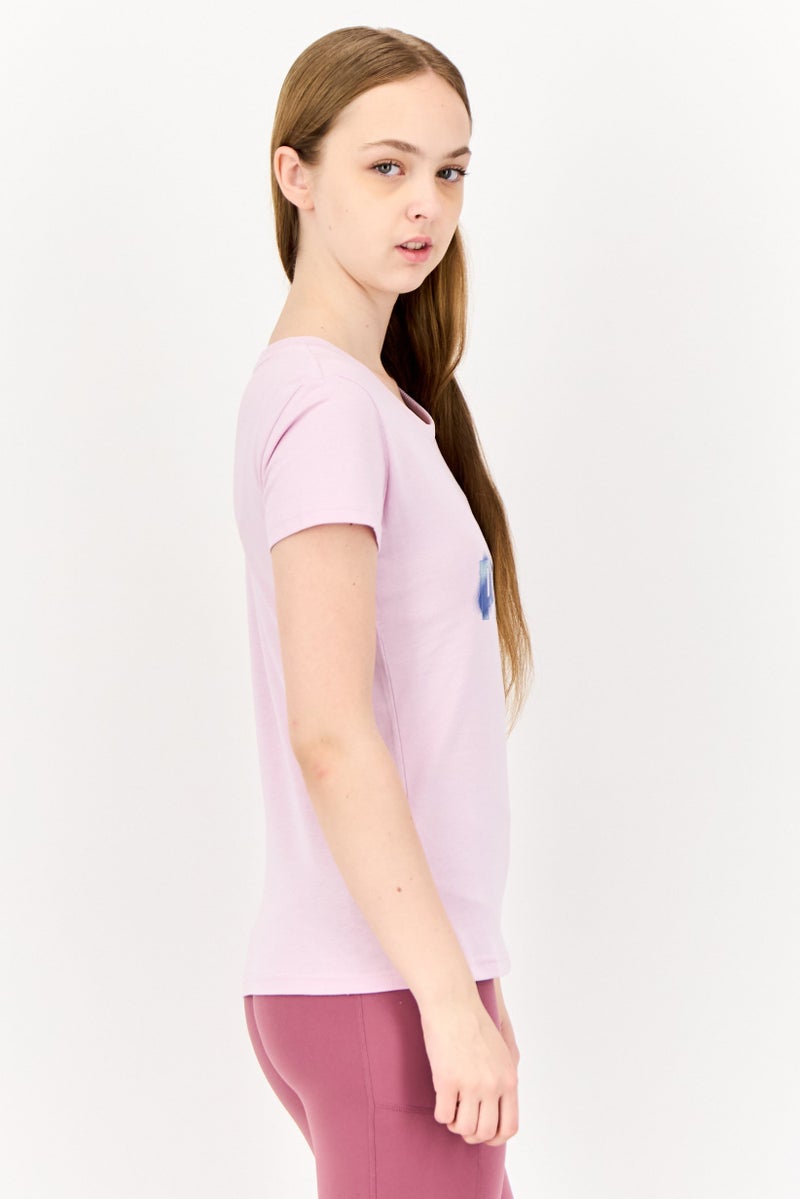 PUMA قمصان رياضية نسائية قصيرة الأكمام في الهواء الطلق، لافندر - Image 3