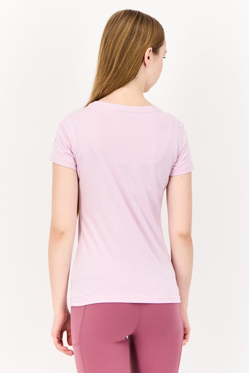 PUMA قمصان رياضية نسائية قصيرة الأكمام في الهواء الطلق، لافندر - Image 2
