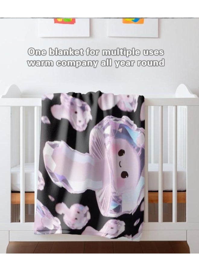 general Baby and children's cartoon flannel thin blanket (warm and comfortable, suitable for sleep, game use) 70cm*100cm - Image 3