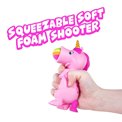Hog Wild Pink Unicorn Ball Popper Toy - Includes 4 Soft Foam Balls - Squeeze to Pop Air Powered Balls Up to 20 Feet - Launcher Safe for Indoor/Outdoor Play - Easter Gift for Kids, Girls, Boys Ages 5+ - Image 2