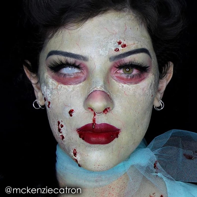 Mehron Makeup Fantasy FX Cream Makeup | Water Based | Halloween | Zombie Flesh Face Paint & Body Paint For Adults 1 fl oz (30ml) (Zombie Flesh) - Image 3