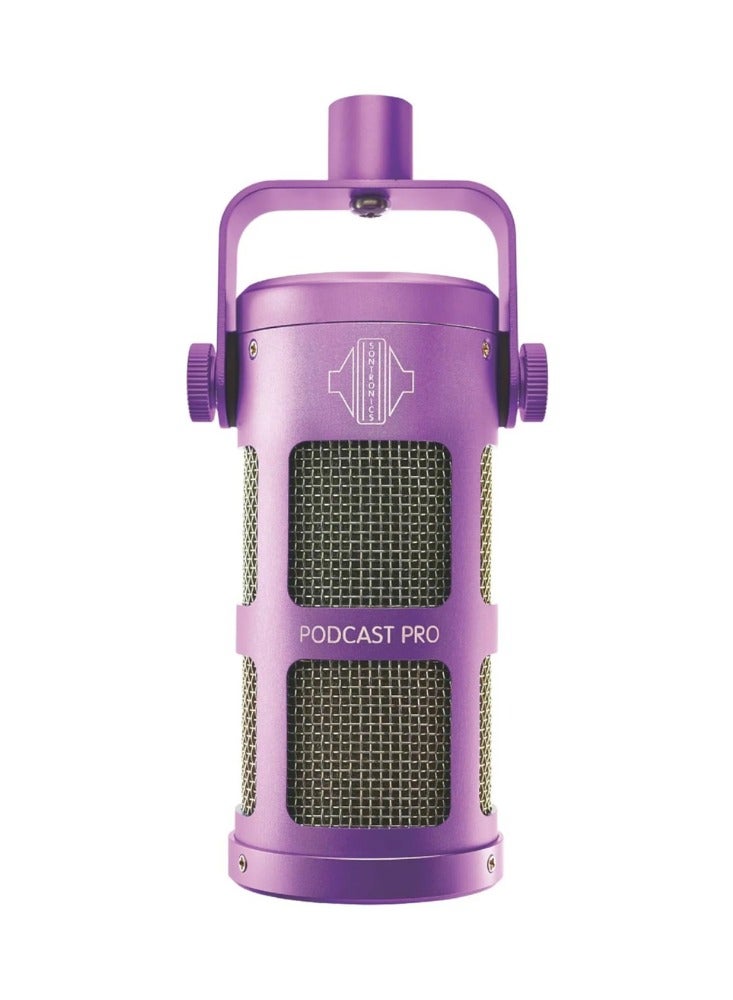 Sontronics Podcast Pro Dynamic Microphone, Purple