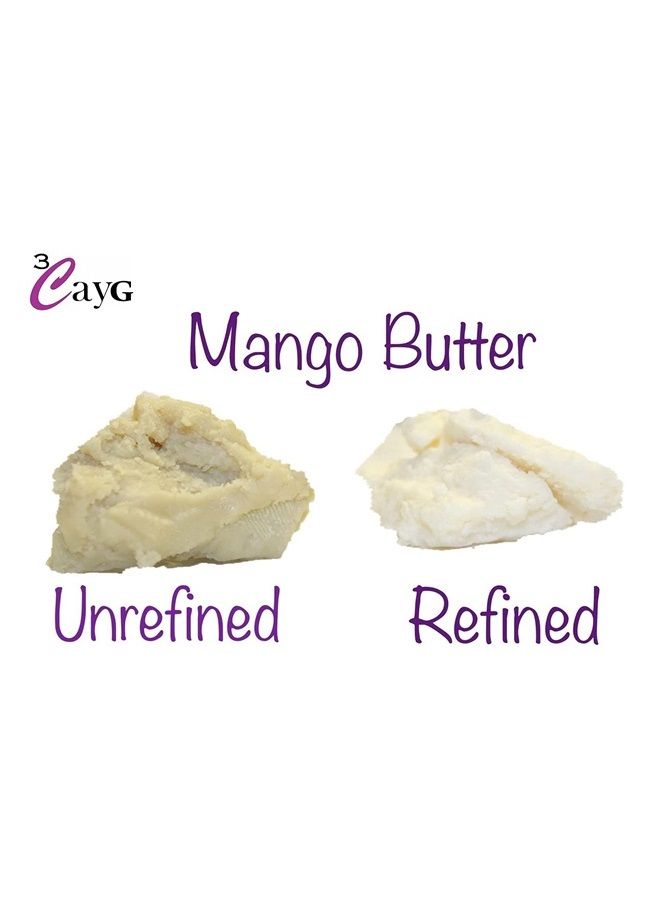 3CayG Mango Butter All Natural 5LB Bulk Wholesale Great for Whipped Body Butter Lotion & Soap Making Wild Harvested Naturally Refined  - Image 3