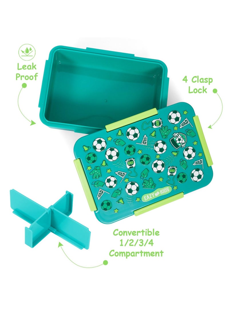 Eazy Kids Eazy Kids Lunch Box Soccer-Green 850ml  - Image 4