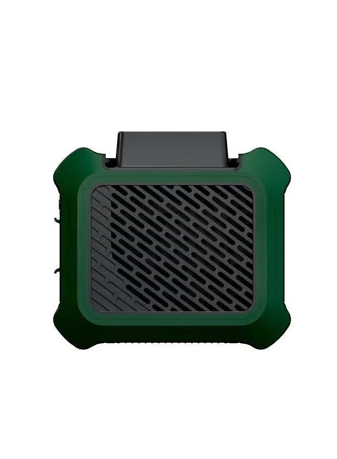 Hebron Multifunctional Outdoor Waist-Worn Fan, Light Weight 6000 mAh Power Bank, Portable Belt Fan, Desktop Mini Fan, Ultimate Heatstroke Prevention, Ideal for Any Outdoor Activity, Green  - Image 1