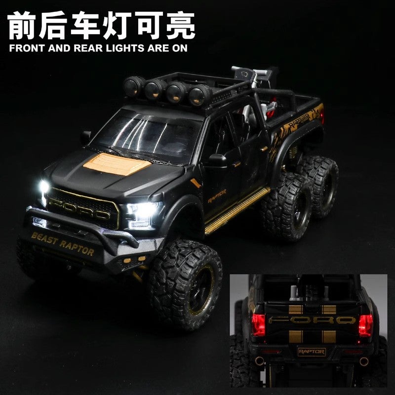 Fuda Special Raptor Alloy Car Model Off-Road Vehicle Pickup Truck Boy Children Simulation Car Toy Truck - Image 4
