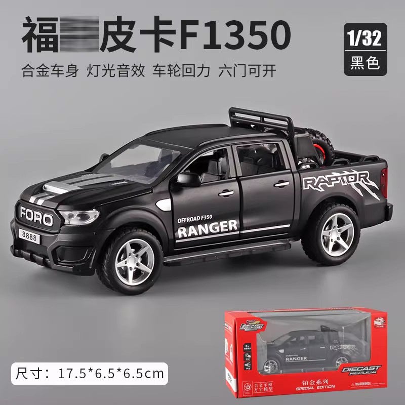 Fuda Special Raptor Alloy Car Model Off-Road Vehicle Pickup Truck Boy Children Simulation Car Toy Truck - Image 1