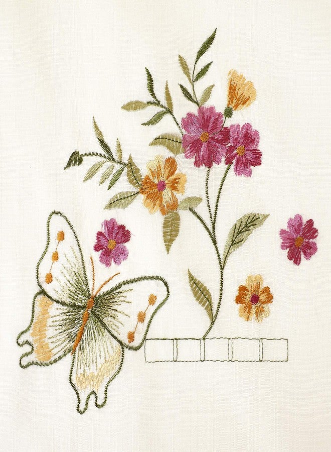 ACHIM Enchanted - Embellished Tier & Swag Set - 58x36 - Image 3